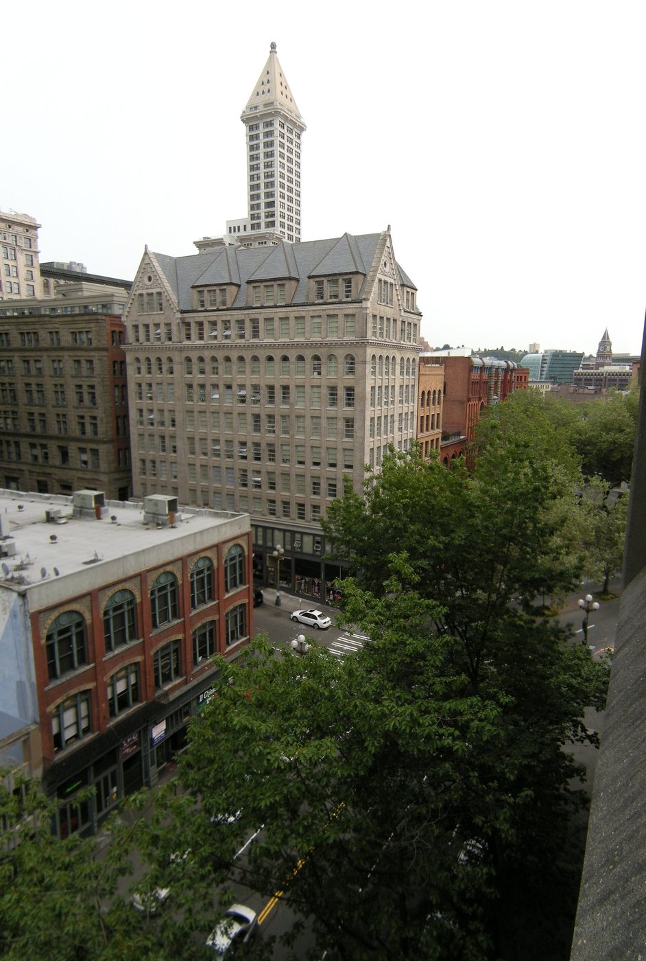 Historic buildings in Seattle's Pioneer Square district.