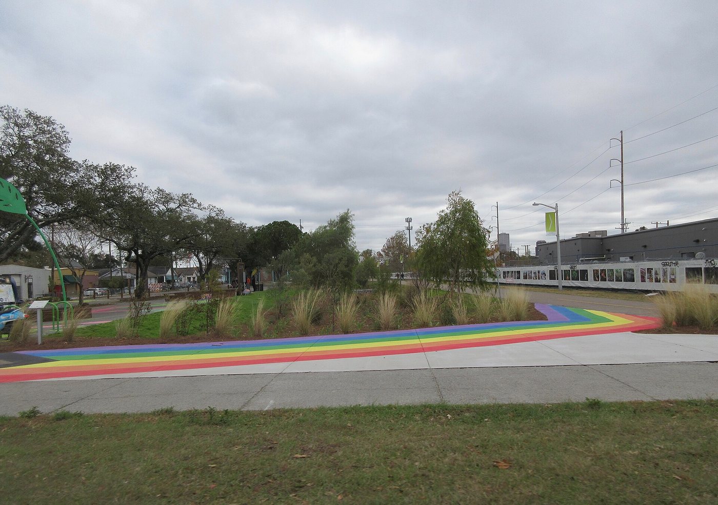 The Lafitte Greenway path near Bayou St John in New Orleans.