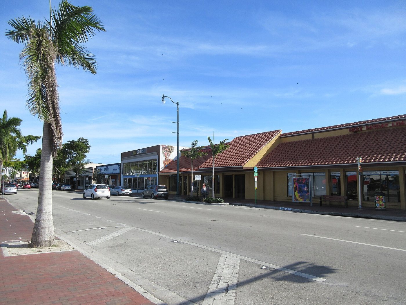 Street-level businesses in Miami's Little Havana.