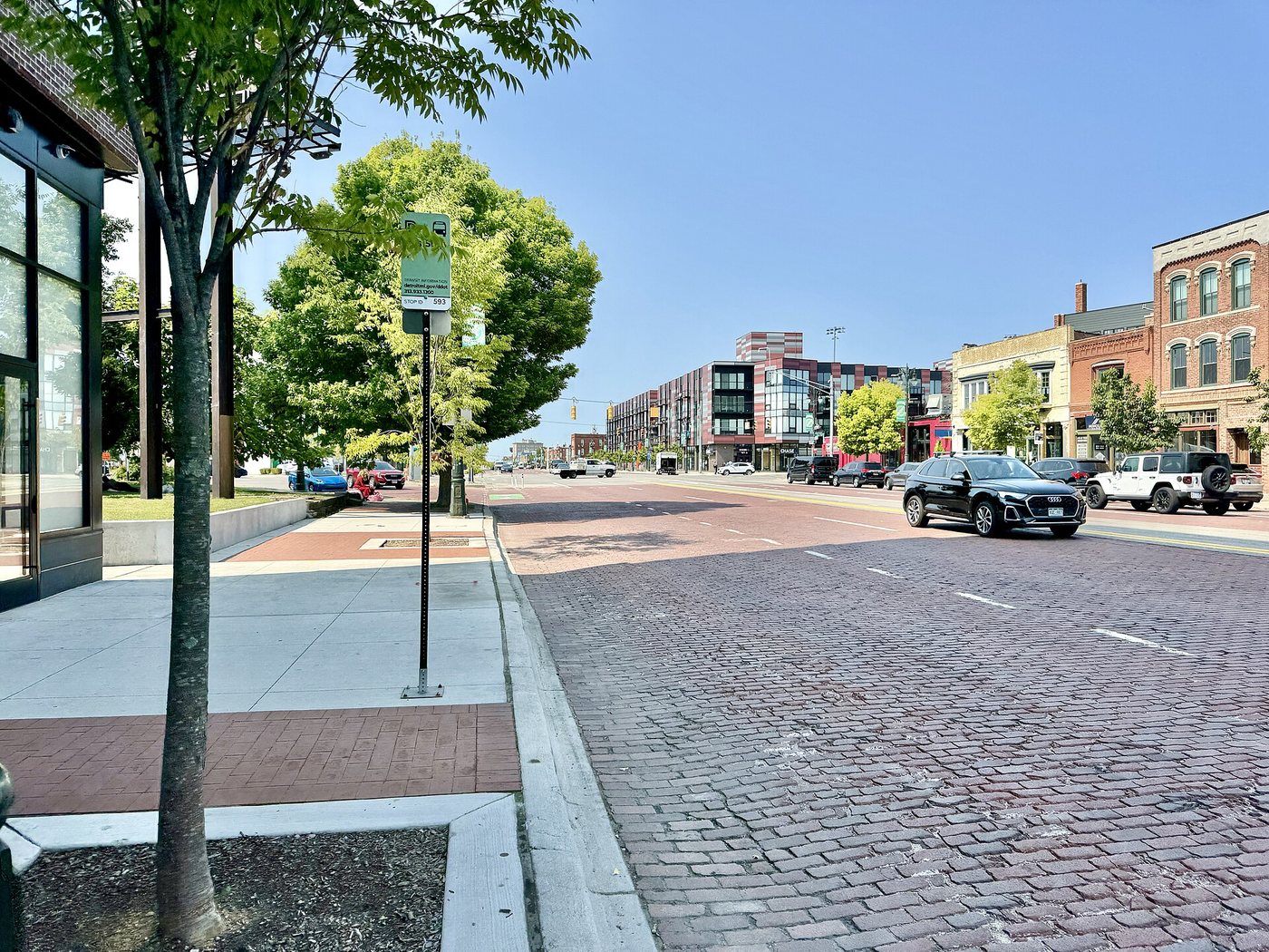 Michigan Avenue in Detroit's Corktown neighborhood.