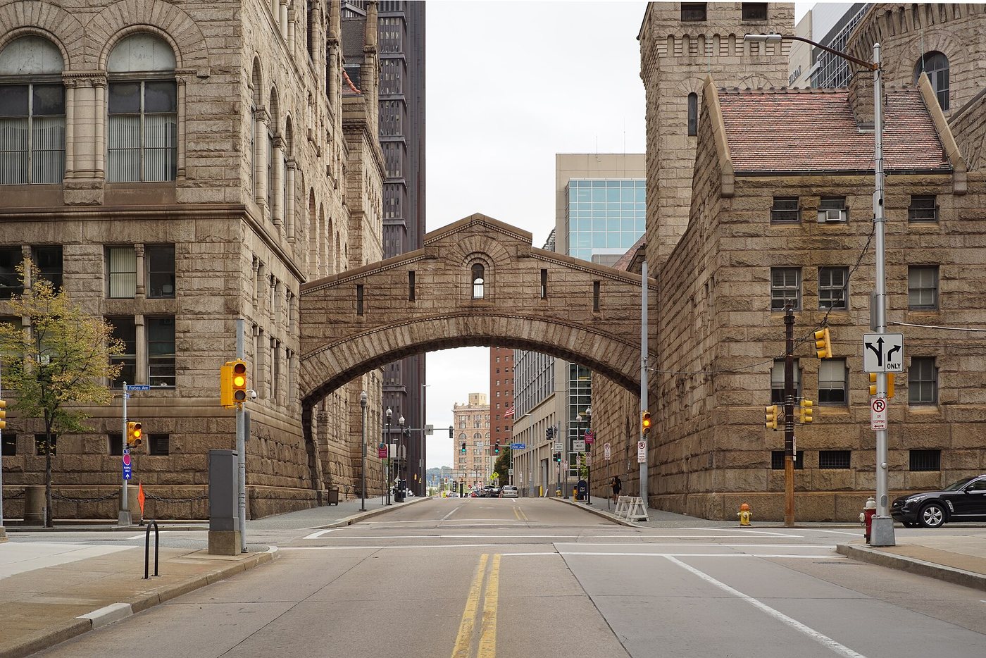The courthouse passage spanning Ross Street in Pittsburgh.