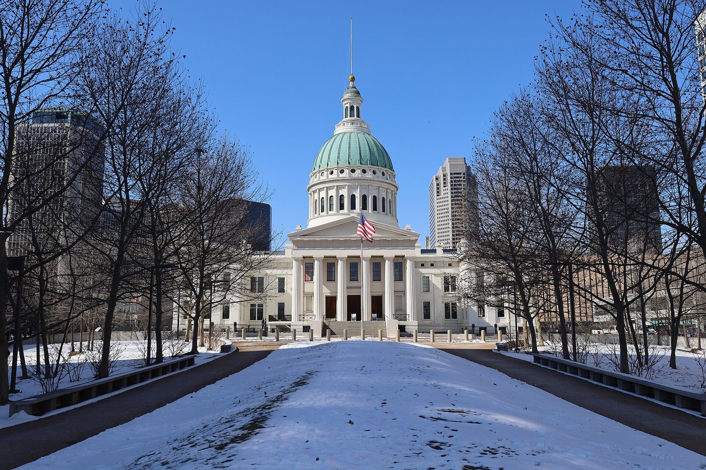 The Old Courthouse in St Louis photographed in winter 2025.